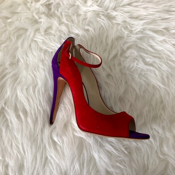 Brian Atwood Peep Toe Pumps size 38.5 - Picture 4 of 4